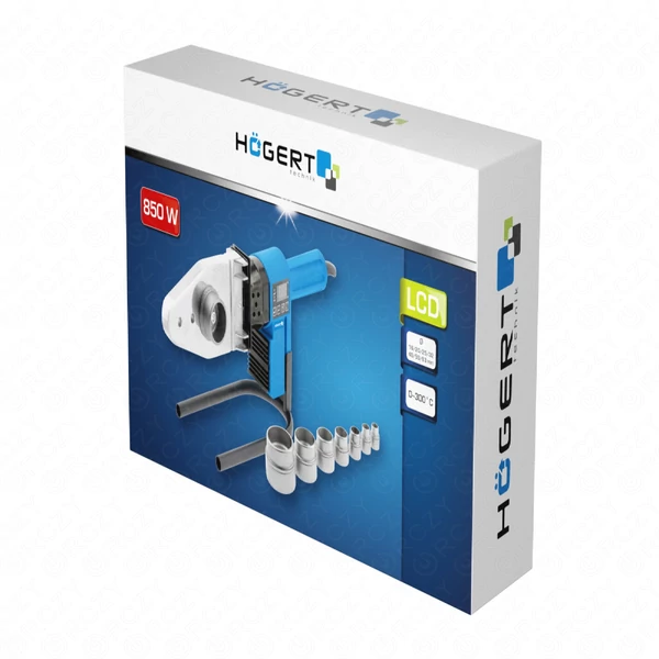 Csőhegesztő gép műanyag csövekhez, 16-63 mm-ig. 850W , HÖGERT HT1P680
