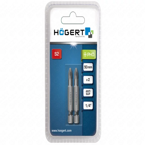 Bitfej, csillag, PH0, 50 mm, 2db/csomag , HÖGERT HT1S323