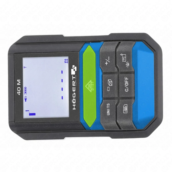 Digitális, lézeres távolságmérő, 40 m, HÖGERT HT4M322