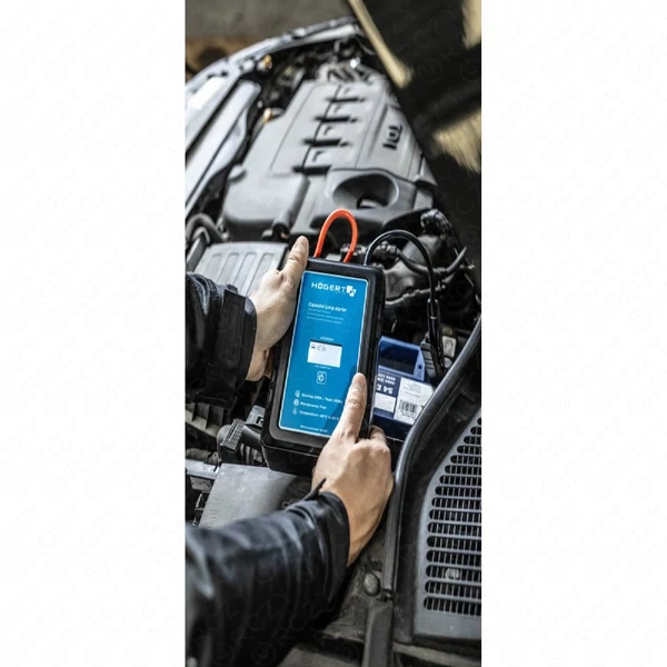 Bikázó Jump starter, kondenzátoros, 12V-os akkumulátorokhoz, 500 - 1000A, HÖGERT HT8G625 / RENDELÉSRE