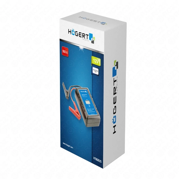 Bikázó Jump starter, kondenzátoros, 12V-os akkumulátorokhoz, 500 - 1000A, HÖGERT HT8G625 / RENDELÉSRE