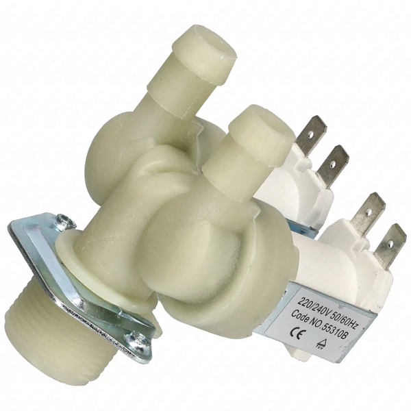 2 utas 15 mm 180° 220V Mágnesszelep (TP) HAJDU ENERGOMAT mosógép