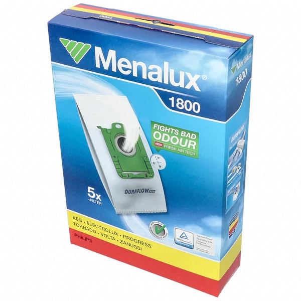 Porzsák, mikroszálas MENALUX 1800 /T197/T138/  S-BAG 5db-os (eredeti) ELECTROLUX porszívó