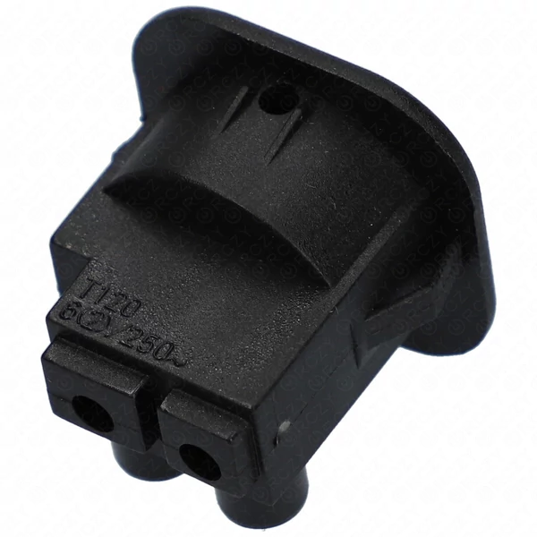 6A/250V AC, 24x24 / 20x20 mm Billenőkapcsoló, fekete, szögletes, sorkapcsos csatlakozás