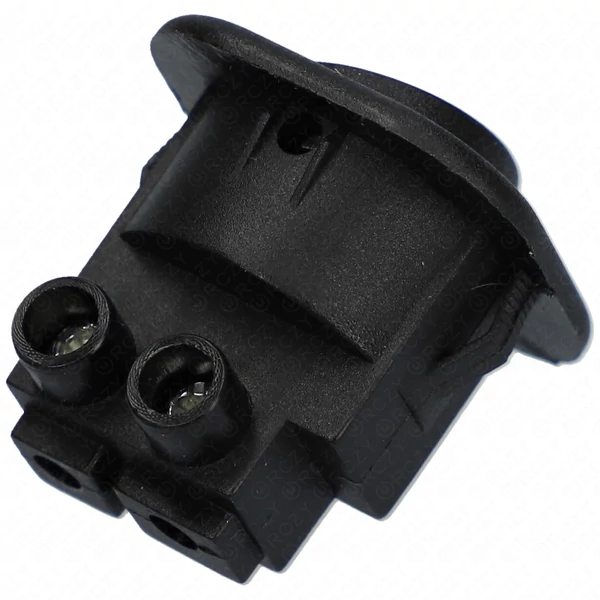 6A/250V AC, 24x24 / 20x20 mm Billenőkapcsoló, fekete, szögletes, sorkapcsos csatlakozás