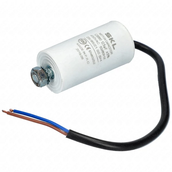 12,5 uF 450V Kondenzátor, vezetékes (univerzális)